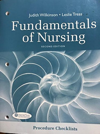 Fundamentals Of Nursing Procedure Checklists